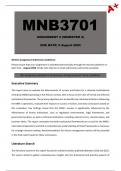 MNB3701 Assignment 2 (Detailed Answers) Semester 2 - Due 5 August 2024