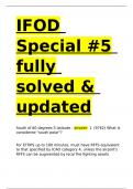 IFOD Special -5 fully solved & updated