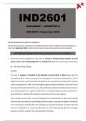 IND2601 Assignment 1 (Detailed Answers) Semester 2 - Due 4 September 2024