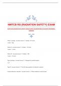 NMTCB RS {RADIATION SAFETY} EXAM WITH GUARANTEED ACCURATE ANSWERS|VERIFIED