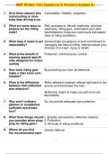 MSF Written Test Questions & Answers Graded A+