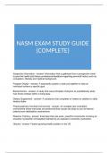 NASM EXAM STUDY GUIDE (COMPLETE)