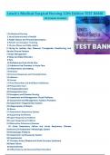 Test Bank for Lewis Medical Surgical Nursing 12TH Edition by By Mariann M. Harding, Jeffrey Kwong, Debra Hagler, and Courtney Reinisch/Updated Version 2023/2024/ All Chapters Covered(Chapter 1 to Chapter 69)/100% Correct Answers with Rationale/Graded A+/P