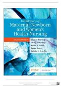 Test Bank Foundations of Maternal-Newborn and Women's Health Nursing, 8th Edition by Murray Chapter 1-28 | All Chapters Newest