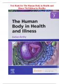 Test Bank for The Human Body in Health and Illness 7th Edition by Herlihy (STUVIA)