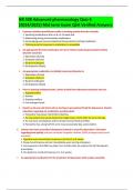 NR 508 Advanced pharmacology Quiz 4  Midterm Exam Q$A Verified Answers (2024/2025)