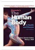 Test Bank for Memmler's The Human Body in Health and Disease 14th Edition by Cohen and Hull (STUVIA)