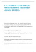 ILTS 110 CONTENT EXAM 2024-2025  VERIFIED QUESTIONS AND CORRECT  ANSWERS GRADED A+