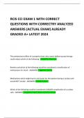 RCIS CCI EXAM 1 WITH CORRECT QUESTIONS WITH CORRECTRY ANALYZED ANSWERS (ACTUAL EXAM) ALREADY GRADED A+ LATEST 2024