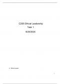 Ethical leadership