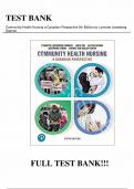 Test Bank - for Community Health Nursing A Canadian Perspective 5th Edition by Lynnette Leeseberg Stamler, All Chapters | Complete Guide A+