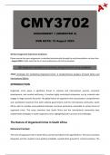 CMY3702 Assignment 1 (Detailed Answers) Semester 2 - Due 12 August 2024