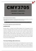 CMY3705 Assignment 1 (Detailed Answers) Semester 2 - Due 23 August 2024