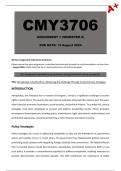 CMY3706 Assignment 1 (Detailed Answers) Semester 2 - Due 12 August 2024