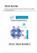 Test Bank - for Introductory Mental Health Nursing Fifth, North American Edition by Cynthia Kincheloe, All Chapters | Complete Guide A+