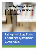 Pathophysiology Exam 1 CORRECT QUESTIONS & ANSWERS