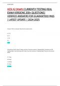 HESI A2 (Math) CURRENTLY TESTING REAL  EXAM VERSIONS 200+ QUESTIONS|  VERIFIED ANSWERS FOR GUARANTEED PASS  | LATEST UPDATE | 2024-2025