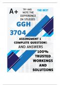 GGH3704 Assignment 1 (COMPLETE ANSWERS) Semester 2 2024 (588871) - DUE 2 August 2024