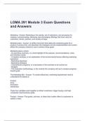 LOMA 291 Module 3 Exam Questions and Answers