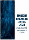 MNO3705 Assignment 1,2 and 3 for Semester 2 2024