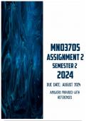 MNO3705 Assignment 2 Semester 2 2024 | Due August 2024