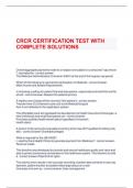 CRCR CERTIFICATION TEST WITH COMPLETE SOLUTIONS