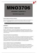 MNO3706 Assignment 2 (Detailed Answers) Semester 2 - Due August 2024