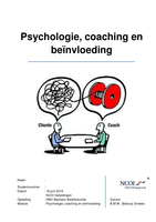 Moduleopdracht Psychologie, coaching en beïnvloeding - cijfer 9.5