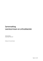 Leerstoornissen en orthodidactiek