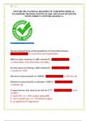 DOT NRCME (NATIONAL REGISTRY OF CERTIFIED MEDICAL  EXAMINERS) TRAINING INSTITUTE 2024- 2025 EXAM QUESTIONS  WITH CORRECT ANSWERS GRADED A+ 