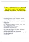      Shadow Health Pharmacology | Unguided Intermediate Patient Case (Subjective) Questions And Answers Latest Top Score.