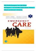 TEST BANK For Emergency Care, 14th Edition by Daniel Limmer, Michael F. O'Keefe, Verified Chapters 1 - 41, Complete Newest Version