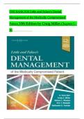 TEST BANK For Little and Falace's Dental Management of the Medically Compromised Patient, 10th Edition by Craig Miller, Verified Chapters 1 - 30, Complete Newest Version