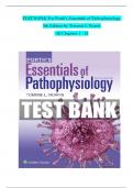 TEST BANK For Porth's Essentials of Pathophysiology, 5th Edition by Tommie L Norris, Verified Chapters 1 - 52, Complete Newest Version