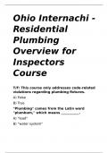 Ohio Internachi - Residential Plumbing Overview for Inspectors Course.