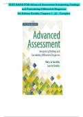 TEST BANK For Advanced Assessment Interpreting Findings and Formulating Differential Diagnoses, 4th Edition by Goolsby, Verified Chapters 1 - 22, Complete Newest Version