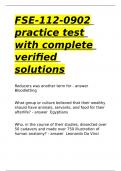 FSE-112-0902 practice test with complete verified solutions.