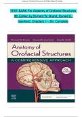 TEST BANK For Anatomy of Orofacial Structures, 9th Edition 2024 by Richard W. Brand, Verified Chapters 1 - 36, Complete Newest Version