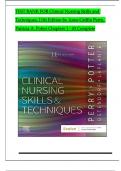 TEST BANK For Clinical Nursing Skills and Techniques 11th Edition by Anne Griffin Perry, Patricia A. Potter, Verified Chapters 1 - 43, Complete Newest Version