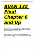 BUAN 132 Final Chapter 6 and Up.