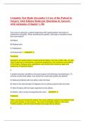 Complete Test Bank Alexander’s Care of the Patient in Surgery 16th Edition Rothrock Questions & Answers with rationales (Chapter 1-30)