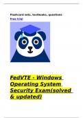 FedVTE - Windows Operating System Security Exam(solved & updated).