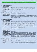 Honan One Minute Nurse: Glasgow Coma Scale Qs&As with Rationales 2024 A+