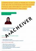 CAMILLA FRANKLIN I HUMAN CASE STUDY 48-YEAR-OLD WITH FATIGUE AND IRRITABILITY WEEK 10 SCREENSHOTS AUGUST 2024 WITH HISTORY, PHYSICAL EXAM, ASSESSMENT, TEST RESULTS, DIAGNOSIS, PLAN, SUMMURY latest update