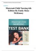 Maternal-Child Nursing 6th Edition Test Bank By Emily Slone McKinney All Chapters (1-55) | A+ ULTIMATE GUIDE