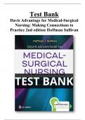 Davis Advantage for Medical-Surgical Nursing: Making Connections to Practice 2nd edition Test Bank Hoffman  Sullivan All Chapters (1-71) | A+ ULTIMATE GUIDE 2022