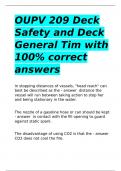 OUPV 209 Deck Safety and Deck General Tim with 100- correct answers