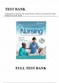 Test Bank - Fundamentals of Nursing: The Art and Science of Person Centered Care Tenth Edition,  by Carol R. Taylor, All Chapter | Complete Guide A+