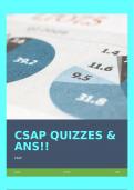 CSAP QUIZZES & ANS!!