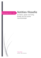 Notities Filosofie